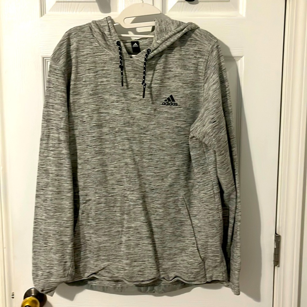 Adidas Gray Pique Pull Over Hoodie BS3232